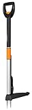 Fiskars Extractor de maleza telescópico, Longitud: 1-1,19 m, Mango de acero inoxidable/Mango de plástico, Negro/Naranja, SmartFit, 1020125