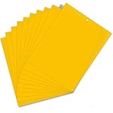 HellDoler Trampas de Insectos de Doble Cara,50 Piezas Trampas Pegajosas Papeles Pegajosos Amarillos Trampas de Moscas para Moscas, Pulgones, Mineros de Hojas, Polillas,15x20cm (50PCS)