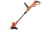 BLACK+DECKER BESTA525-QS - Cortabordes eléctrico 450 W, Desbrozadora, 25 cm de ancho de corte, E-Drive, alargador de hilo automático AFS, cambio sin herramientas de corte césped a corte bordes