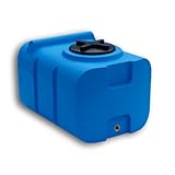 Varile Depósito de Agua Potable de 100 l, sin bisfenol A, Rosca de latón integrada de 3/4", Apto para Alimentos (Azul)