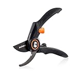 Altuna - Tijera de Poda Profesional - Ultraligera y Ergonómica - Corte Bypass de 20mm - Acero al Carbono con Recubrimiento Antioxidante - Incluye Funda Protectora con Enganche - J410