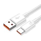Fiorky Cable USB Tipo C 1M, 6A/5A, 66W/40W, TPE Material, Color Naranja/Morado, Peso 30g