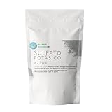 Sulfato de Potasio 100g, Abono Sulfato Potasico Fertilizante hidrosoluble para Plantas de Jardín y Acuario (K2SO4)