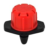 DRIPALIA Gotero para Riego Automático - Caudal Regulable de 0 a 70 L/H- Color Negro y Rojo - Riego por Goteo - para Tuberías de 16 mm, 20 mm y microtubos - Soporta de 0,5 a 3 atms - 100 Unidades