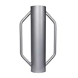Hinca postes con agarre 13,5kg Ø14cm, pisón manual acero para clavar postes, vallar, compactar suelo