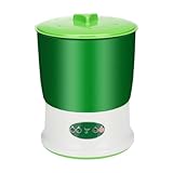 Milageto Máquina de Brotes de Frijol para Hogar, Conveniente Germinador de Semillas Visible, Kit de Cultivo de Brotes Automáticos, 3 Capas