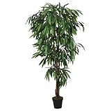 vidaXL Árbol de Mango Artificial con 600 Hojas Verde 150 cm