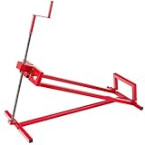 Arebos Elevador de Tractor Dispositivo de elevación | 450 kg | Rojo | Ángulo de inclinación: 45°