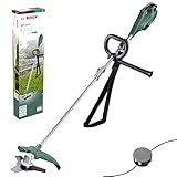 Bosch Home and Garden AFS 23-37 - Desbrozadora (Cuchilla de 3 Hojas, 3 Hilos de Corte, empuñadura Adicional, caperuza en Caja de cartón, Doble Sistema de Corte) Verde/Negro/Aluminio