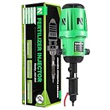 NEWTRY Inyector de fertilizante para riego por goteo, bomba dosificadora ajustable de 0,4 ~ 4%, dosificador de líquido alimentado por agua NPT de 3/4 pulgadas para jardín, riego y sistema hidropónico,