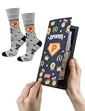 soxo Super Papa Calcetines Hombre Divertidos Algodon Regalos Originales Regalo Padre 40-45 Calcetines