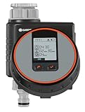 Gardena Programador de riego Flex riego automático y en Poco Tiempo para la terraza y el balcón, Fácil manejo, Función Water Now, Color Negro/Gris/Naranja