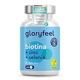 Biotina + Zinc + Selenio - 400 pastillas veganas (Suministro para 1+ año) - Vitaminas para el cabello - Apoya el crecimiento del pelo, fortalece la piel y las uñas - Sin aditivos