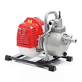 XPOtool Bomba de agua a gasolina con conexión 38mm (1,5") caudal 15000l/h altura de extracción 35m