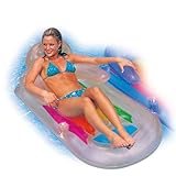 Intex 58802, Colchoneta Ligera de Polipropileno, sillón bronceador, Unisex, Multicolor, 160x85 cm