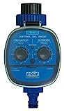 Aqua Control C4099N Programador de Riego para Jardín, Para todo tipo de Grifos, Apertura a 0 Bar, Color Azul y Negro, 10 x 10 x 16 cm
