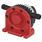 wolfcraft Bomba con carcasa de plástico (1300 l/h) I 2202000 I Para bombear líquido con el taladro