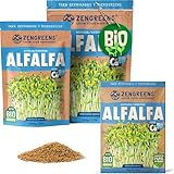 ZenGreens® - Semillas de brócoli ecológico - Elija entre 10g, 200g y 500g - brotes de cime di rapa - germinación de más del 97% - Microgreens