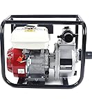 Bomba de Agua a Gasolina 3 Pulgadas Motor 4 Tiempos 5,5 CV de potencia 60.000 L/h de caudal