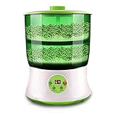 Máquina de semillas de soja, máquina de cultivo de semillas multifuncional, termostato inteligente, dispositivo de germinación automático, gran brotes con indicador LED