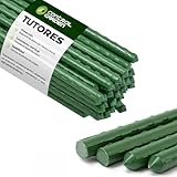 CONTROL GARDEN Pack 30 Tutores de Acero Plastificado para Plantas Alto 180cm Ø 10 mm | Varillas Crecimiento Plantas | Soporte Cultivos Apto Interior y Exterior