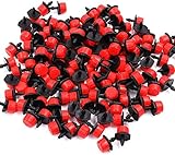 100 Piezas de rociadores de riego Ajustables Kits de Sistema de riego por Goteo Boquillas de nebulización de riego por Goteo de Micro Flujo para Jardines de Vegetales