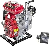 Bricoferr BFH033 Motobomba de Agua 2.5HP 6500 RPM – 10 m³/h, 20m de Elevación, 1.8 W, Rojo