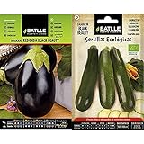 Semillas Batlle Berenjena REDONDA Black Beauty & Calabacín Black Beauty - ECO