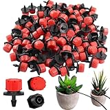 Sistema de Riego Jardín,100pcs Rociadores de Riego Ajustables,Ajustable Boquilla Aspersor,Pulverizador y Gotero Automatico,Boquillas de Nebulización de Riego,para Jardines Vegetales