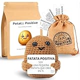 Uonel INDUSTRY Regalos Originals Patata Positiva Español Patata Muñeco - Suave Peluche Regala Humor e Inspiración - Ideas de Regalo Parejas y Abuelos Adolescentes - Tarjeta dedicatoria