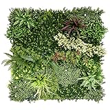 BONERVA | Jardín Vertical Artificial Bahamas | Pack 3 Piezas 100x100 Cm (3m²) | Planta Artificial decoración para hogar, Oficina, Hotel, Restaurante | MAL1217