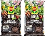COMPO BIO Huerto Urbano Substrato Huerto y Frutales, Sin turba, Para hortalizas, frutales y plantas aromáticas, Apto para agricultura ecológica, 5 L (Paquete de 2)
