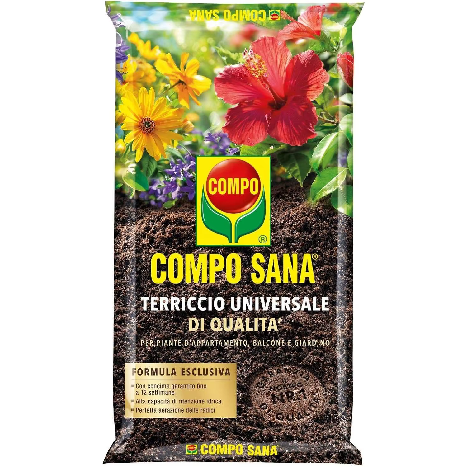 Compo Sana - Sustrato Universal mantillo de Calidad en Paquete de 5litros y 10 litros para todo tipo de plantas interior y exterior