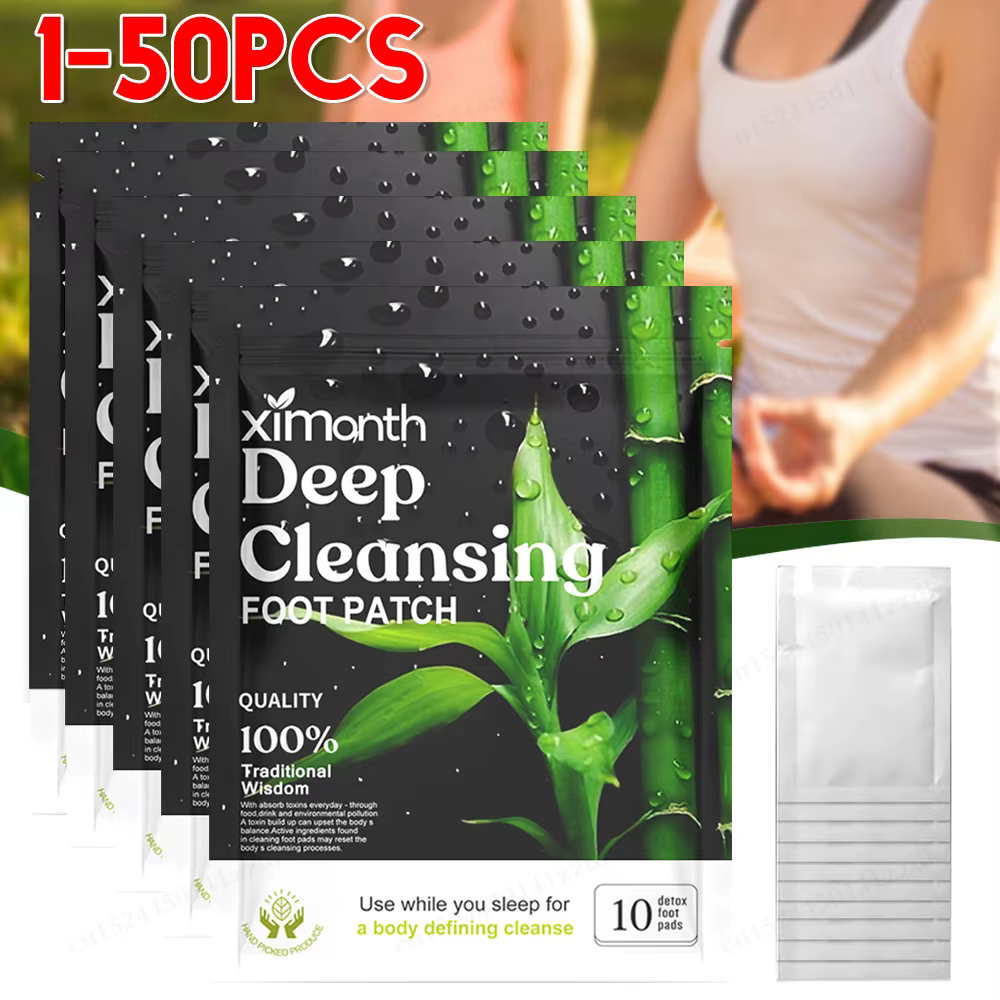 10-100 Uds parches desintoxicantes para pies almohadillas a base de hierbas naturales ajenjo Artemisia Argyi pies toxinas corporales limpieza aliviar el estrés ayuda Sl