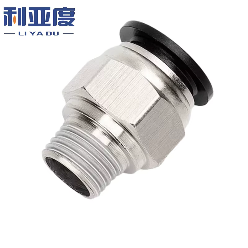 30/50/100 Uds accesorios neumáticos rosca macho-M5 1/8 1/4 3/8 1/2 01 02 a tubo de aire de empuje conexión recta PC4 6 8 10 12mm
