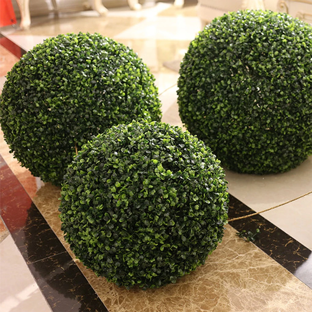 Bola de cúpula de hierba Artificial para interiores o exteriores, plantas de simulación, bola de hierba ecológica, verde, 40cm