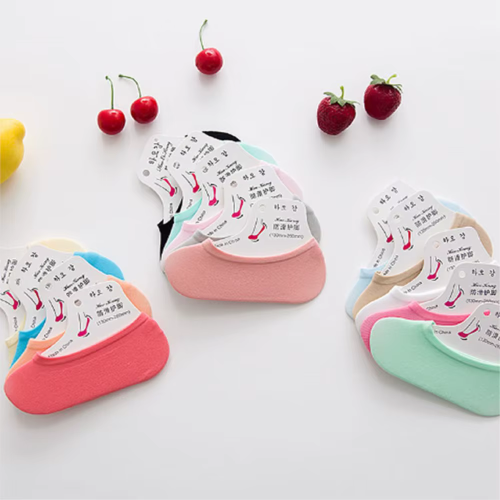 Calcetines tobilleros invisibles de terciopelo para Bebé y Niño, calcetín corto oculto de color caramelo, calcetines finos transpirables para mujer