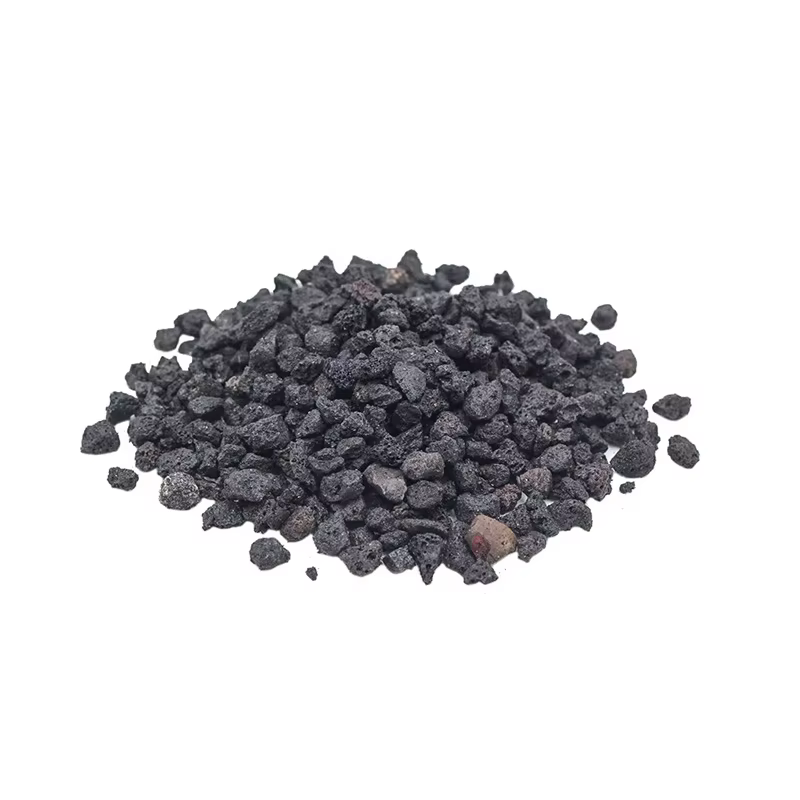 1kg black Volcanic rock Aquarium Substrate nutrient soil particles for landscaping filter material in fish tank