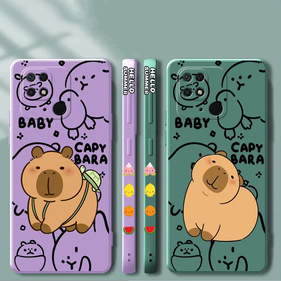 Funda de teléfono para Xiaomi Redmi A1 A2 9T 12C 10 9C 8 K60 Ultra 10A 10C 13C K40 14C funda suave 9A 9i lindo capibara dibujos animados