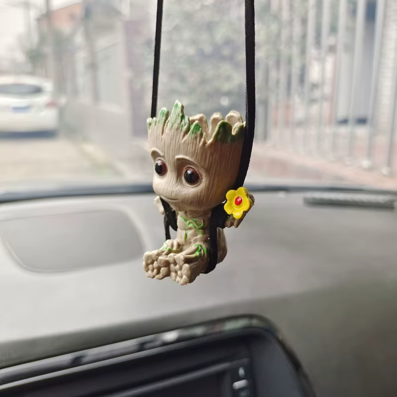 5-6Cm árbol hombre Groot guardianes de la galaxia vengadores de Marvel Anime Mini juguetes figura de acción sentado Groot juguetes para niños regalos