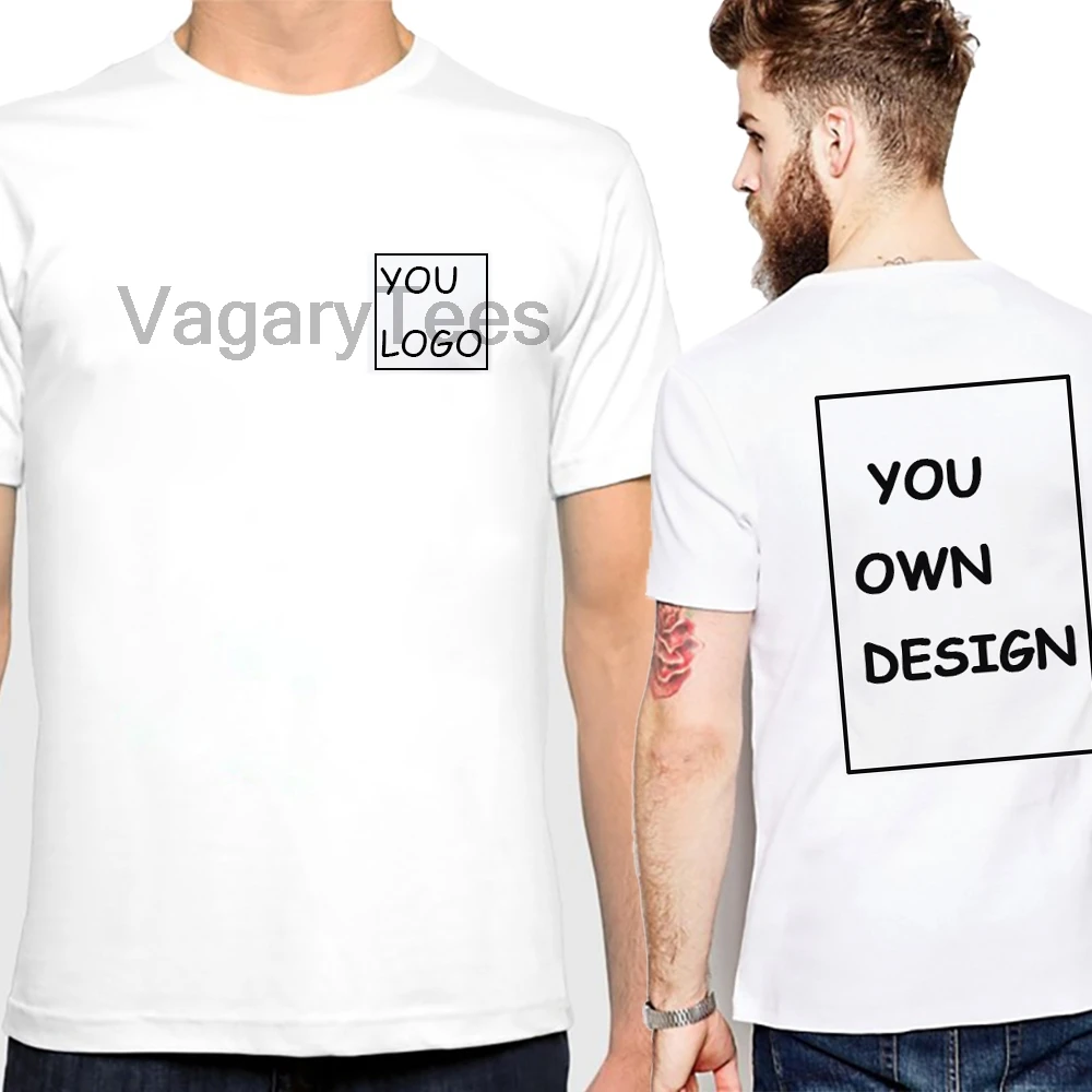 Camiseta personalizada de secado rápido para hombre y mujer, camisa con texto y Logo impreso en la parte delantera y trasera, diseño Original, regalos