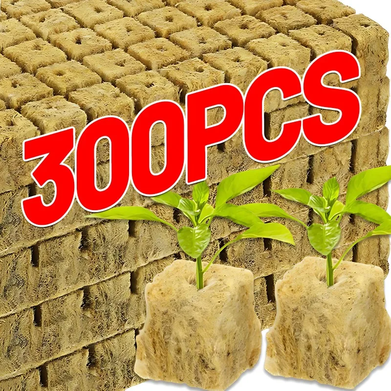 Bloque de esponja, tapones de arranque, cubos de cultivo de lana de roca, sustrato sin suelo, tapón de esponja para plantar semillas, bloque de plántulas, suministros de jardín